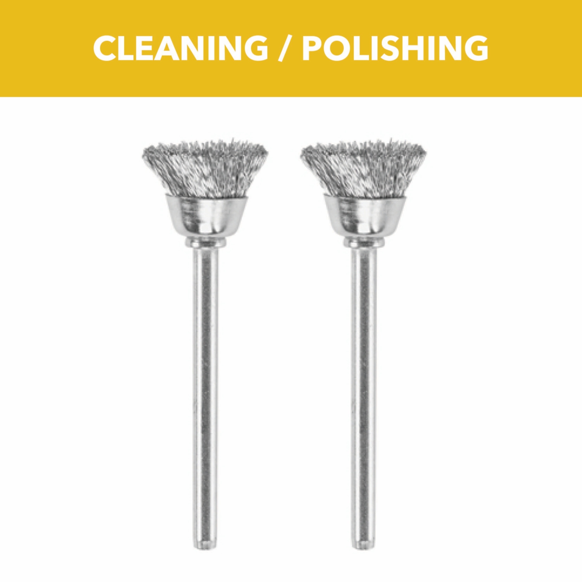 Dremel Carbon Steel Brushes — 1/2in., 2 Pcs, Model# 442-02